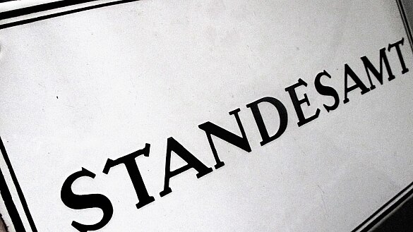 Schriftzug Standesamt