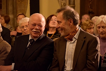 Foto: Senator Mäurer (li.) mit Joachim Graf, Seniorentheater-Initiative Bremen. 